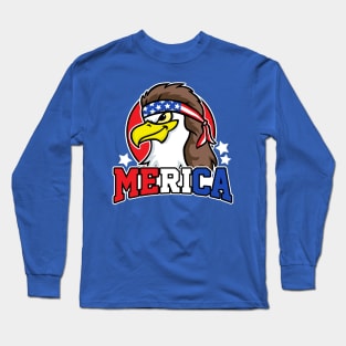 Eagle Mullet Merica 4th of July USA Long Sleeve T-Shirt